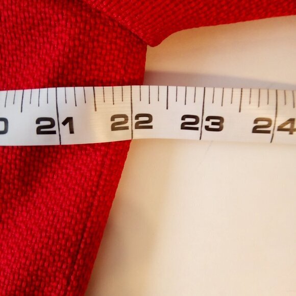 Tahari Red Blazer Women Size 14 Petite Preppy Holiday Career Festive - Picture 7 of 9